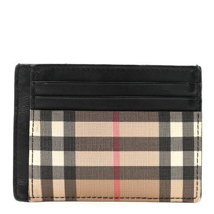 Burberry Vintage Check Money Clip Card Case Archive Beige Black 1 of 6