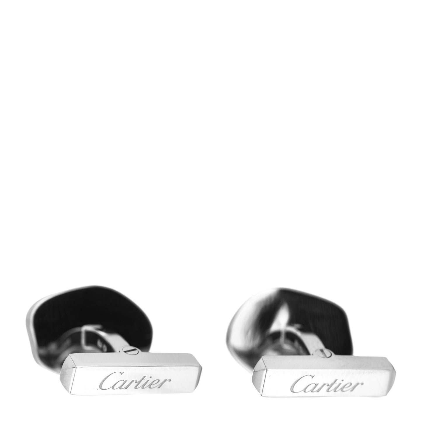 Sterling Silver Palladium Finish Wax Seal Motif Cufflinks