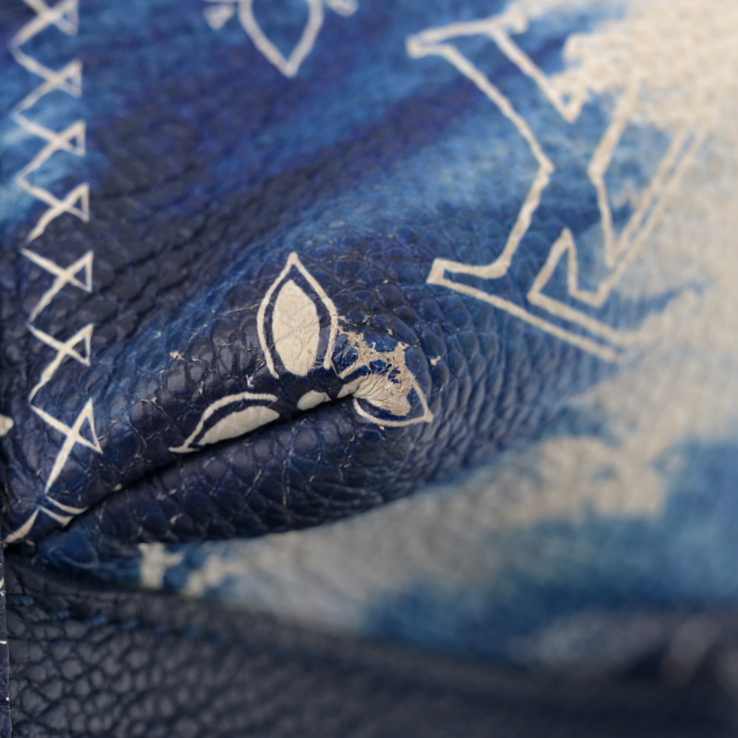 Cowhide Monogram Bandana Christopher MM Backpack Blue