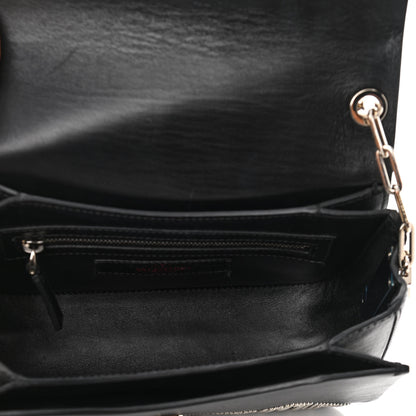 Valentino Garavani Vitello Loveblade Embellished Chain Flap Bag Black Multicolor 4 of 10