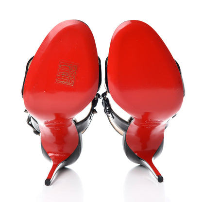 Christian Louboutin Patent Sova Heel 100 Sandals 36 Black 5 of 8