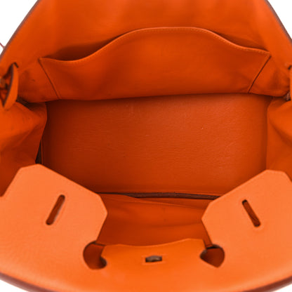 Hermes Taurillon Clemence Birkin 35 Orange 4 of 16