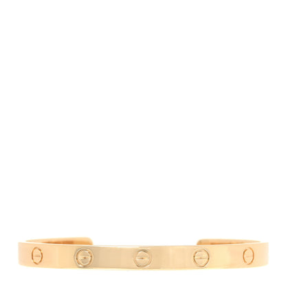 Cartier 18K Yellow Gold LOVE Cuff Bracelet 18 1 of 5