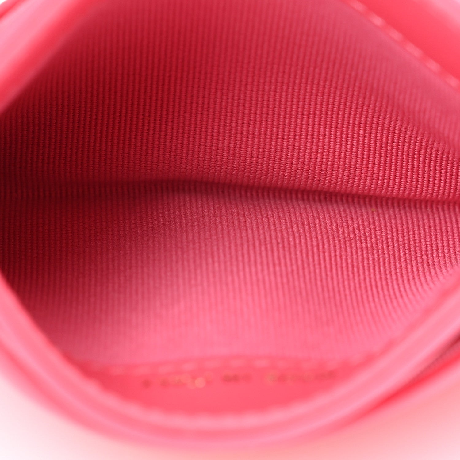 Chanel Lambskin Plexiglass Quilted Coco Love Card Holder Pink 5 of 8