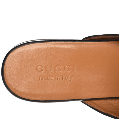 Gucci Calfskin Tiger Embroidered Mens Princetown Slippers 9 Black 6 of 10