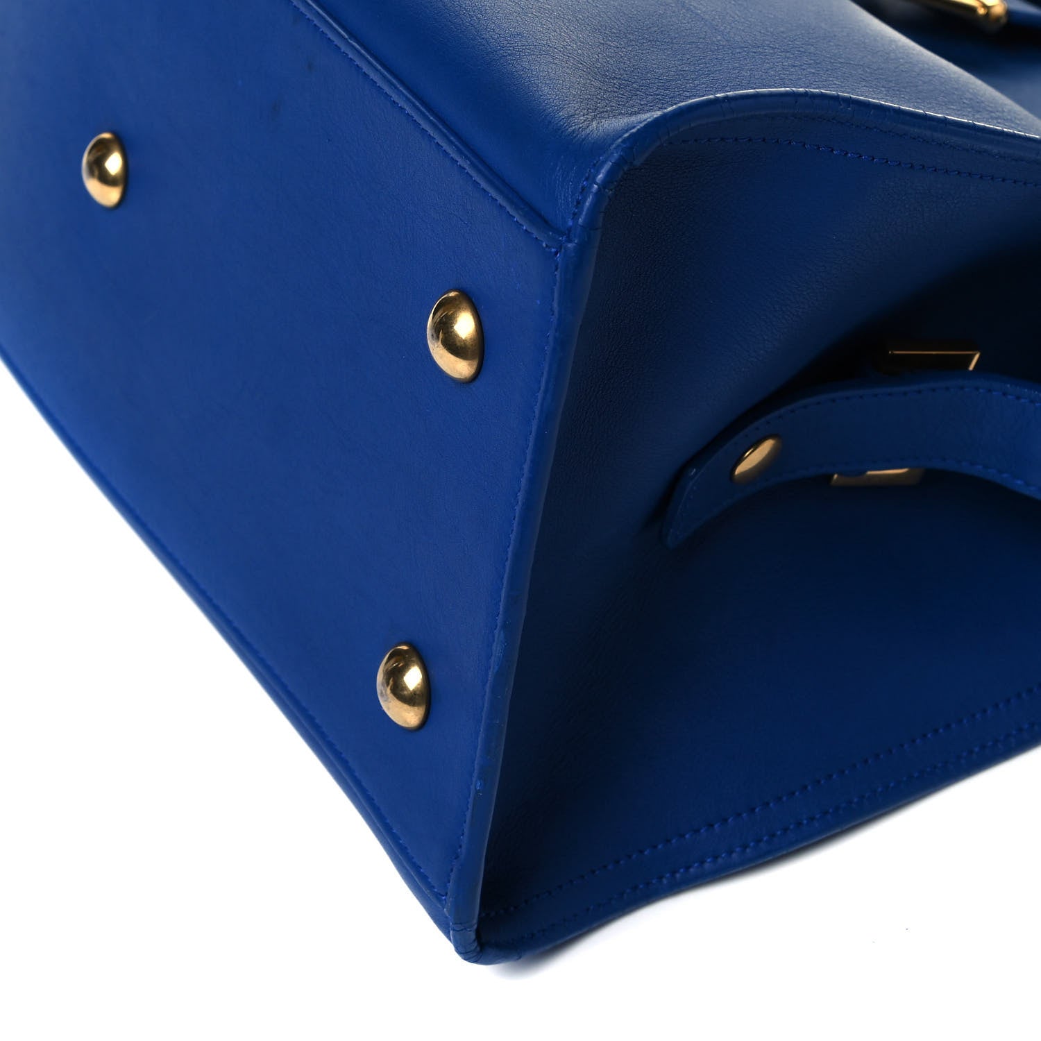 Saint Laurent Calfskin Small Classic Y Cabas Royal Blue 8 of 8