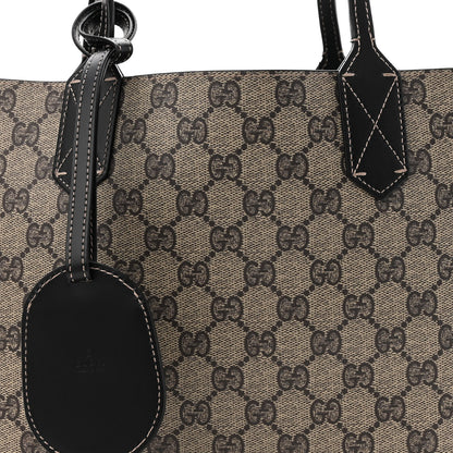 Gucci GG Supreme Monogram Small Reversible Tote Dark Brown 10 of 15