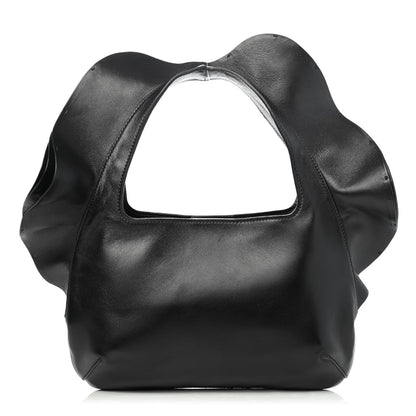 Valentino Garavani Nappa Atelier 04 Rouches Edition Small Ruffle Hobo Black 1 of 4