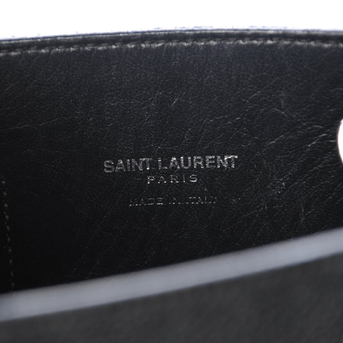 Grained Calfskin Nano Sac De Jour Black