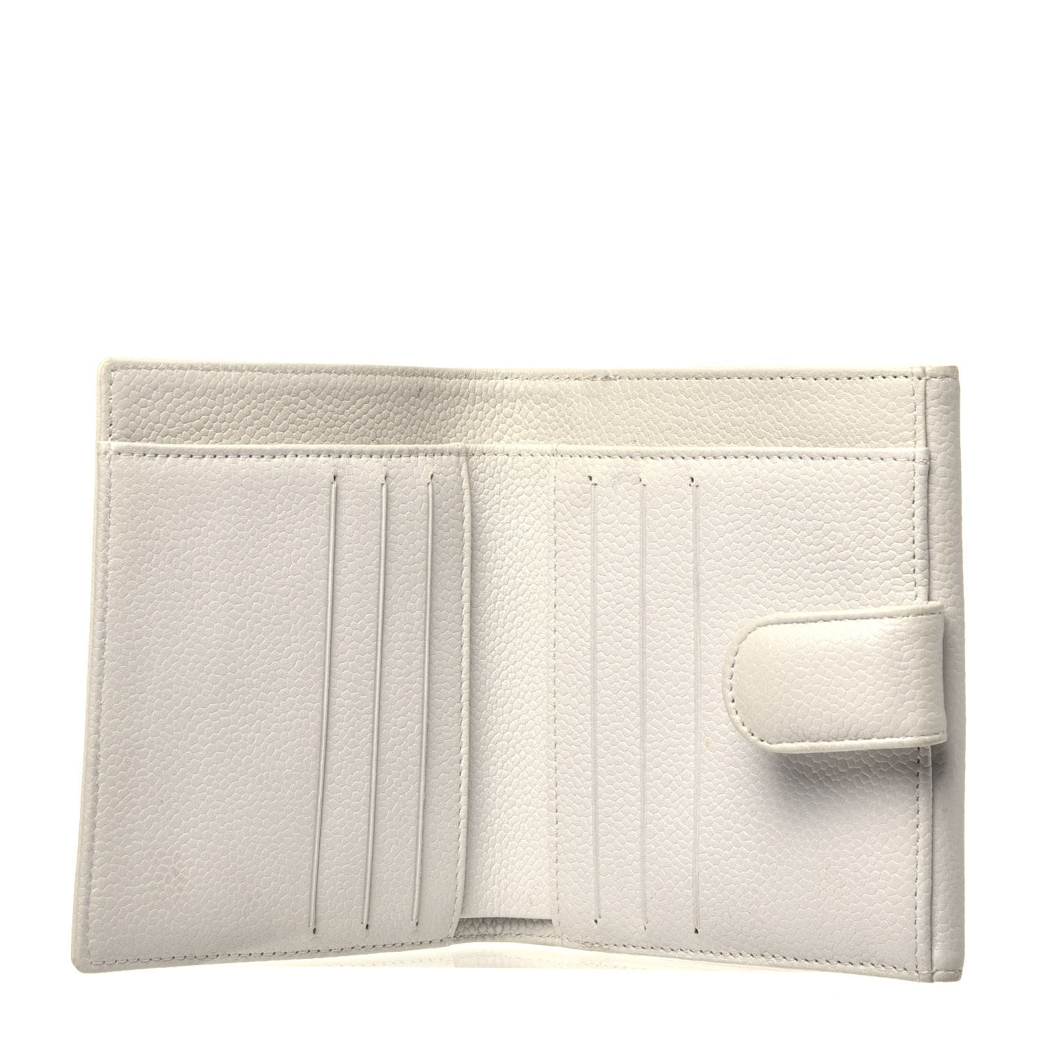 Chanel Caviar Timeless CC Compact Flap Wallet White 5 of 7