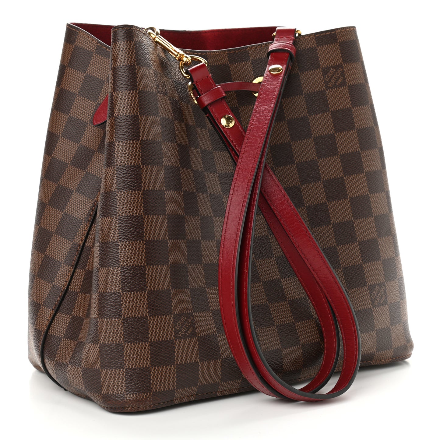 Damier Ebene Neonoe MM Cherry Berry