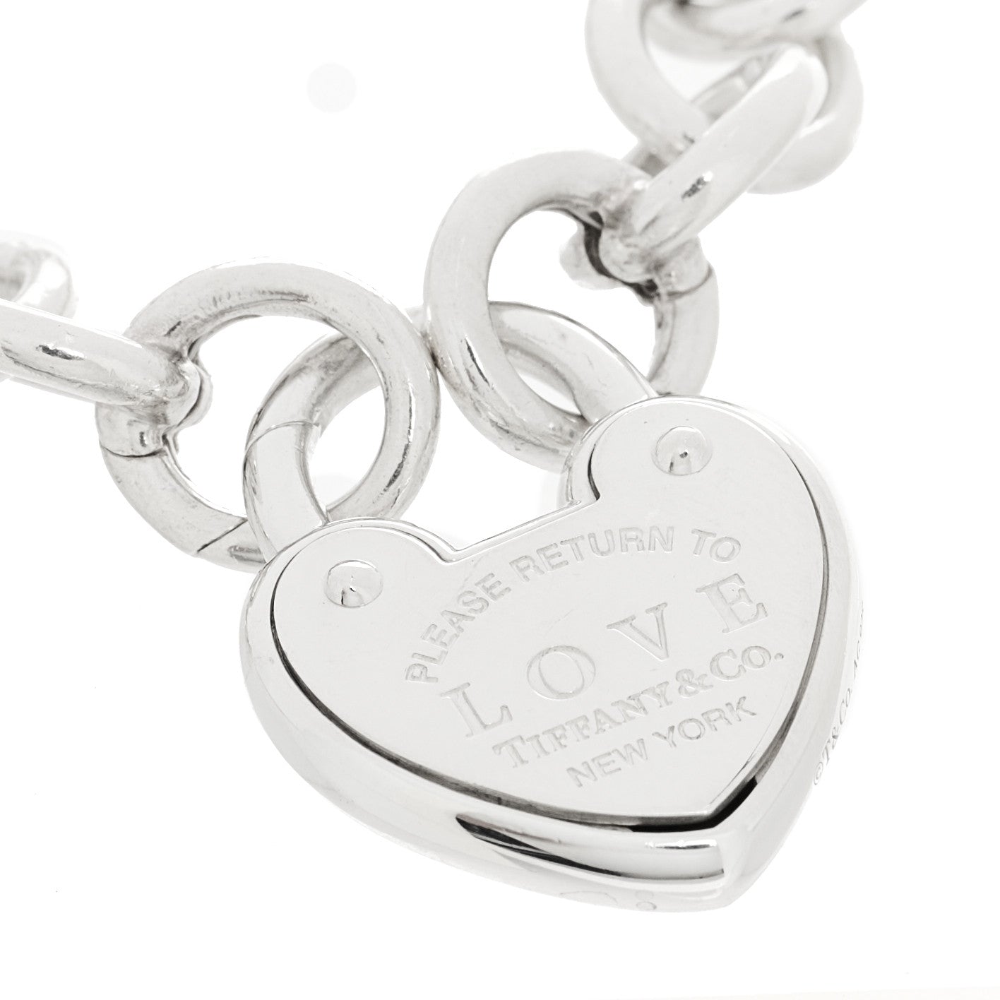 Sterling Silver Return to Tiffany Love Lock Bracelet