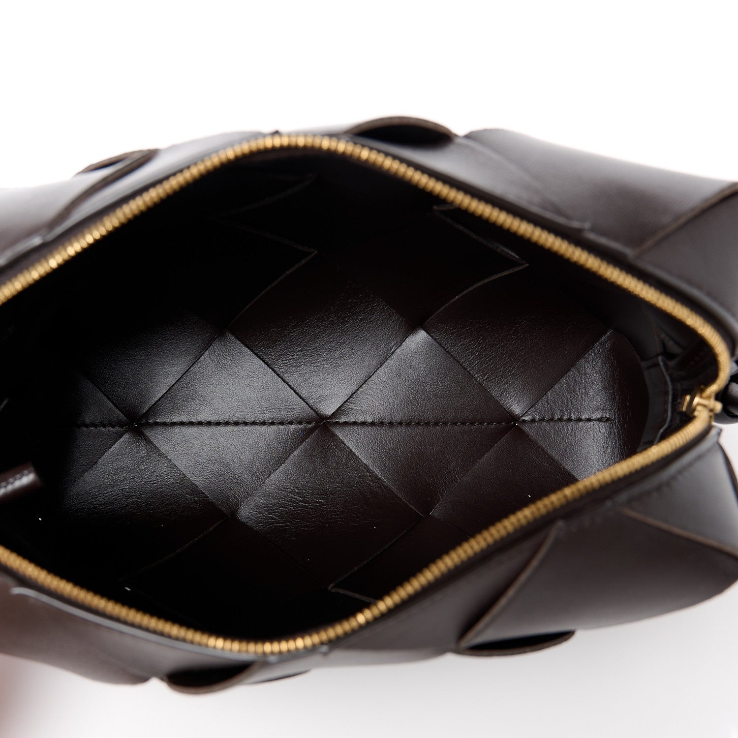 Bottega Veneta Lambskin Maxi Intrecciato Small Cassette Camera Bag Fondant 5 of 9