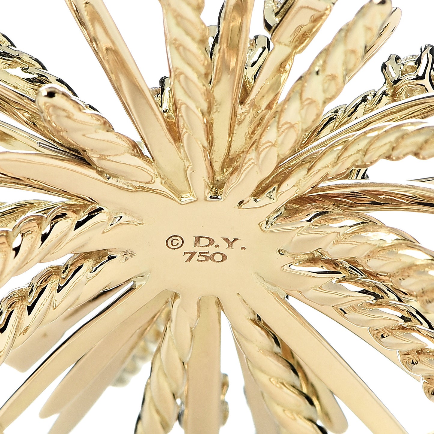18K Yellow Gold Diamond Supernova Ring 54 6.75