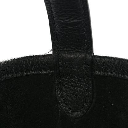 The Row Grained Calfskin Large N/S Park Tote Black 12 of 12