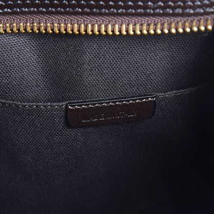 Burberry Haymarket Check Minford Portrait Tote Chocolate 7 of 8