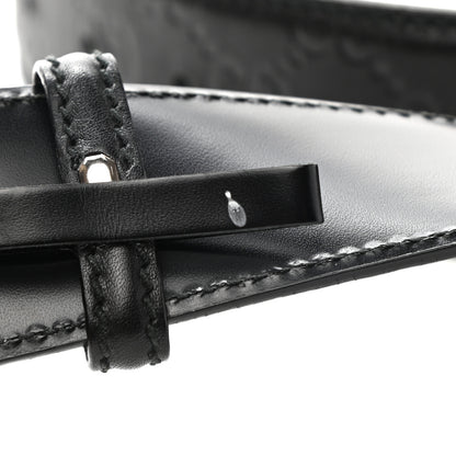 Gucci Guccissima Interlocking G Belt 85 34 Black 8 of 9