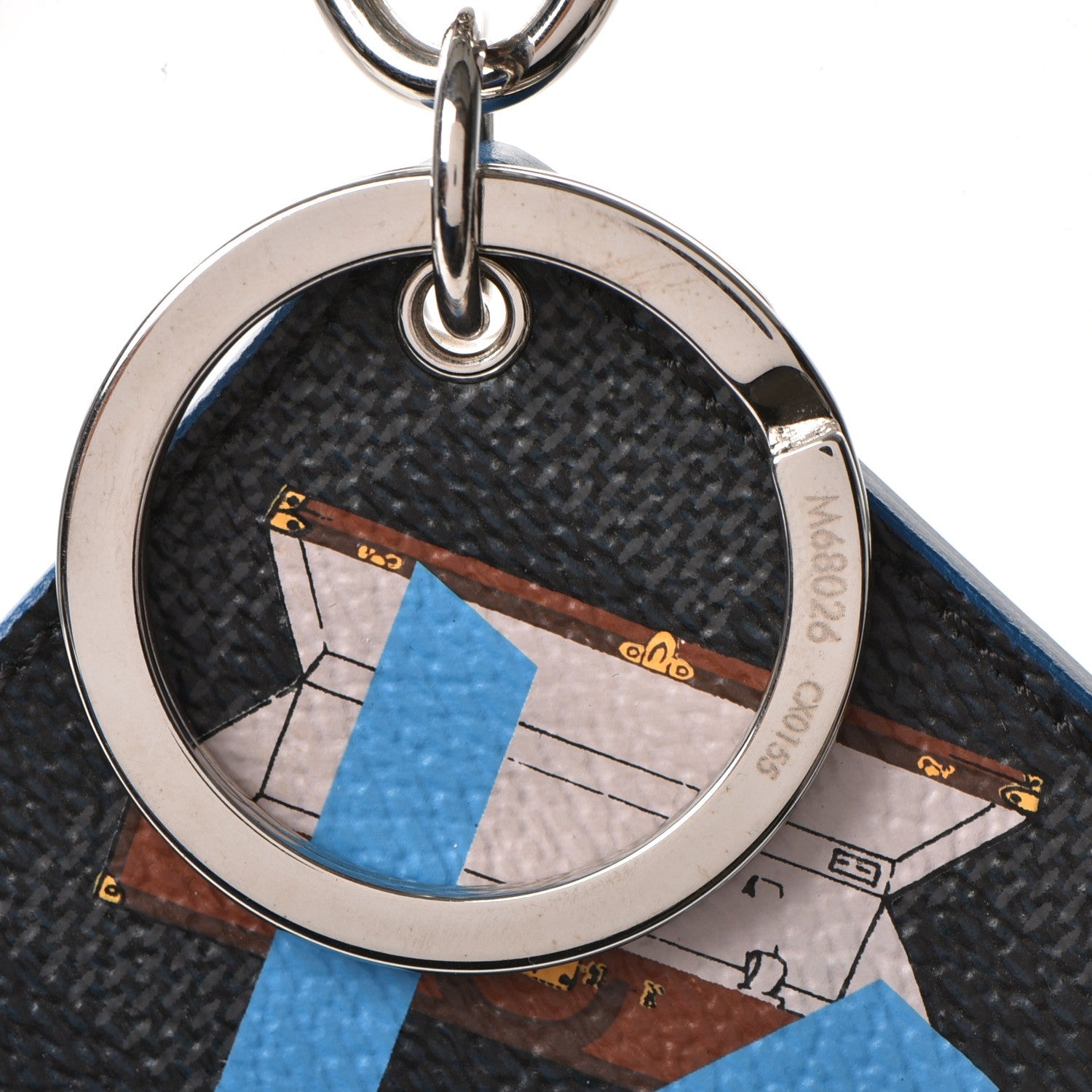 Louis Vuitton Damier Graphite Illustre V Key Holder Blue 3 of 5