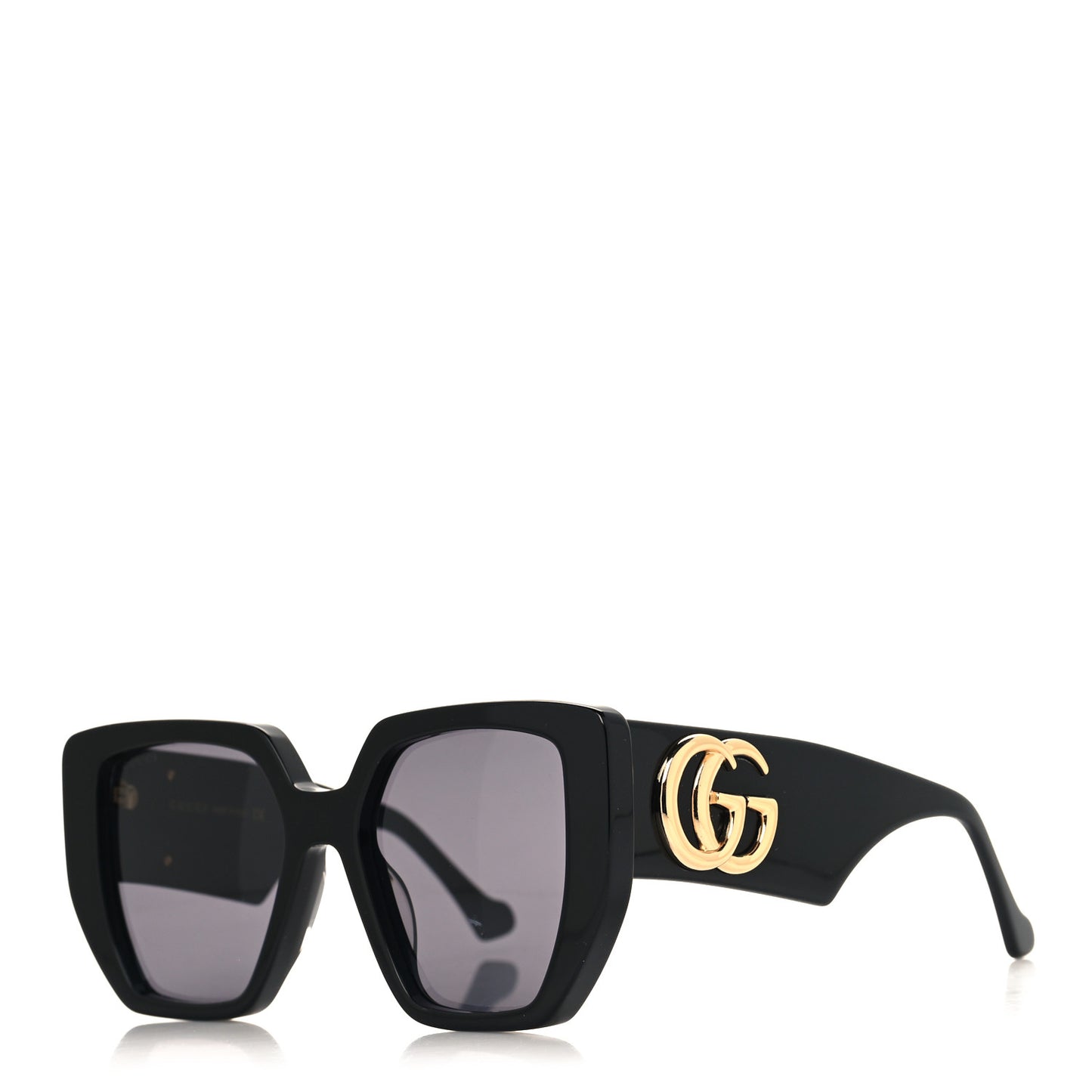 Acetate Square Frame Sunglasses GG0956S Black