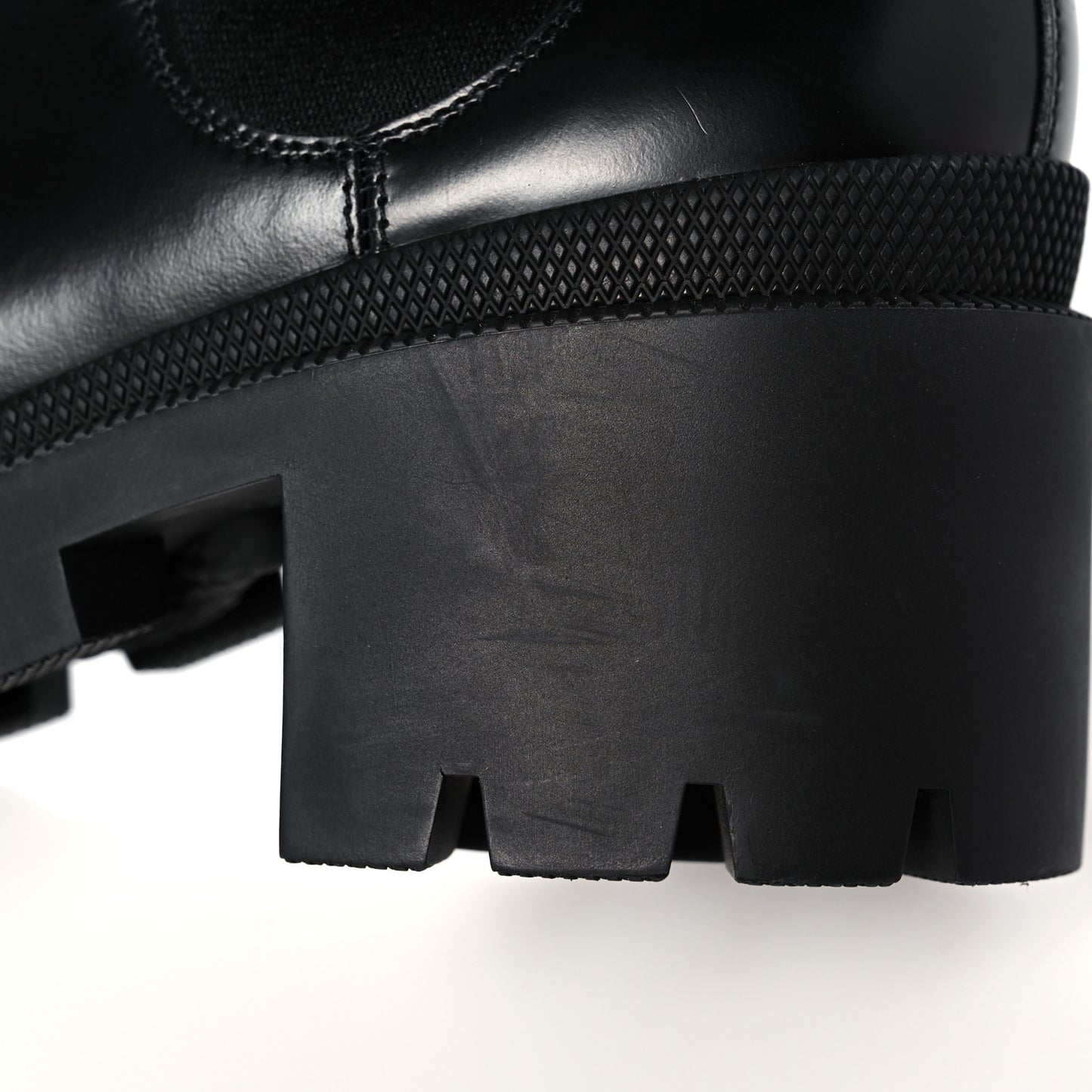 Calfskin Crystal GG Trip Chelsea Ankle Boots 40.5 Black