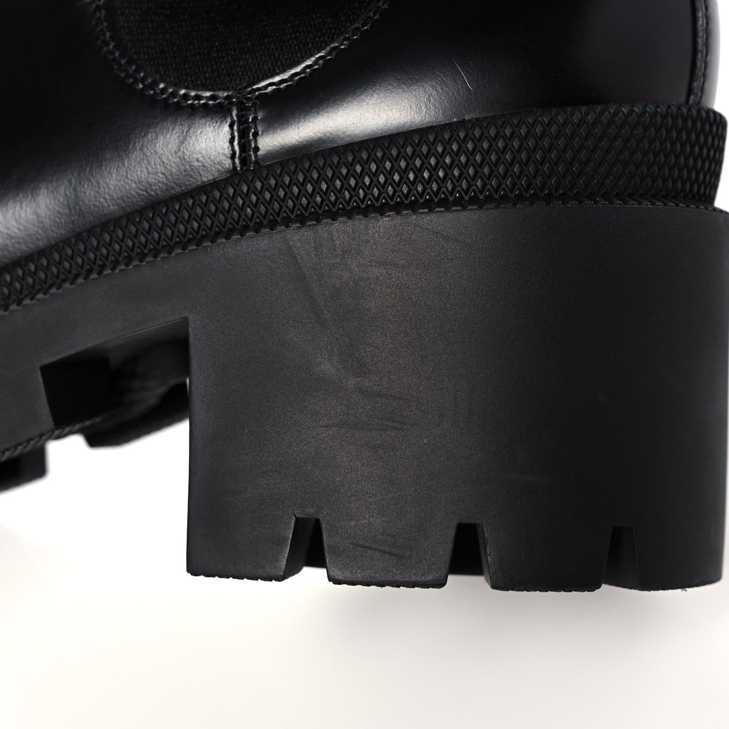 Gucci Calfskin Crystal GG Trip Chelsea Ankle Boots 40.5 Black 12 of 13