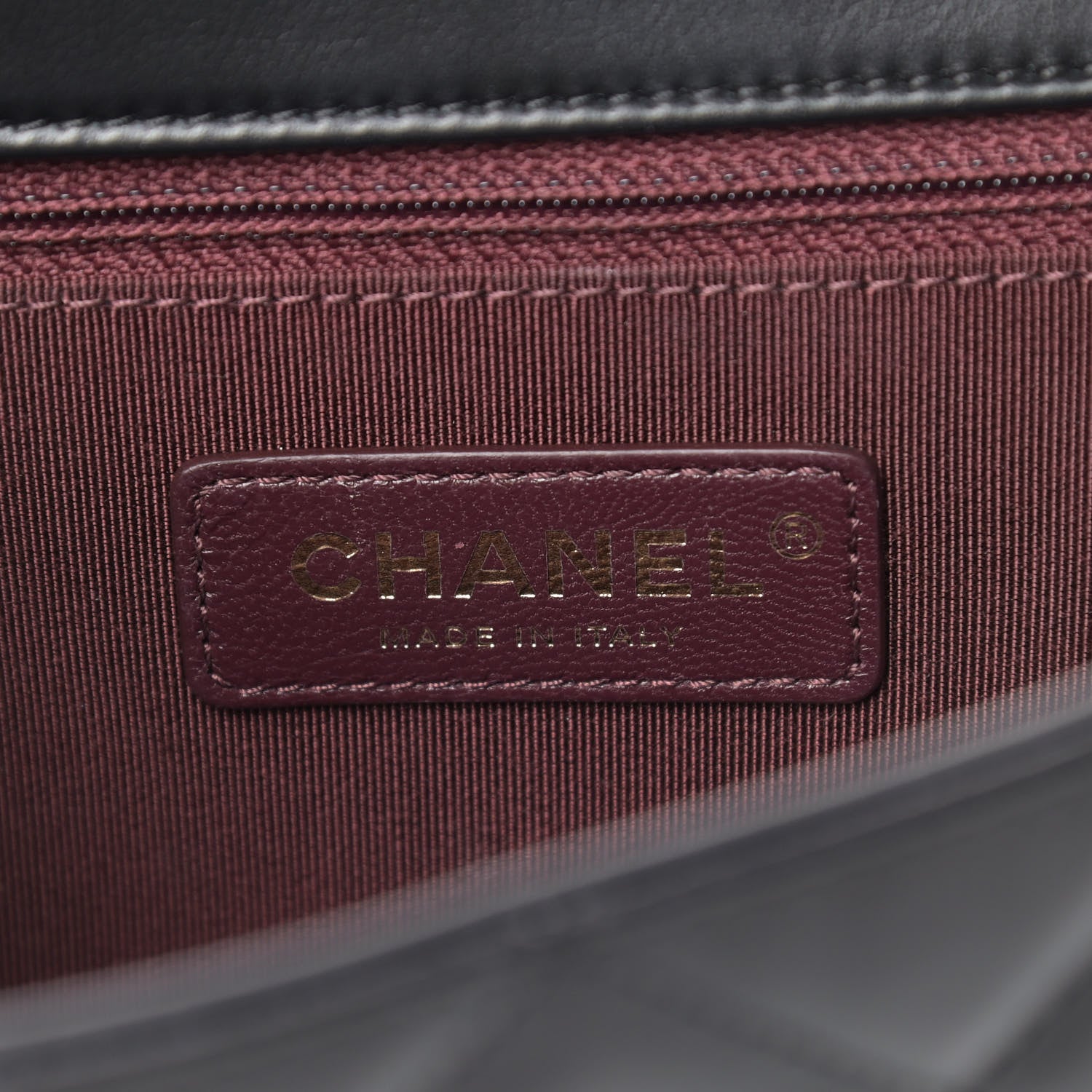 Chanel Calfskin Quilted Gold Bar Flap Black 6 of 14