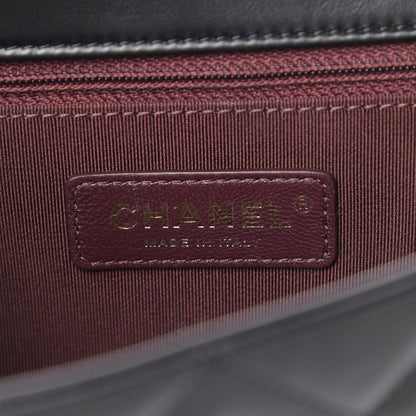 Chanel Calfskin Quilted Gold Bar Flap Black 6 of 14