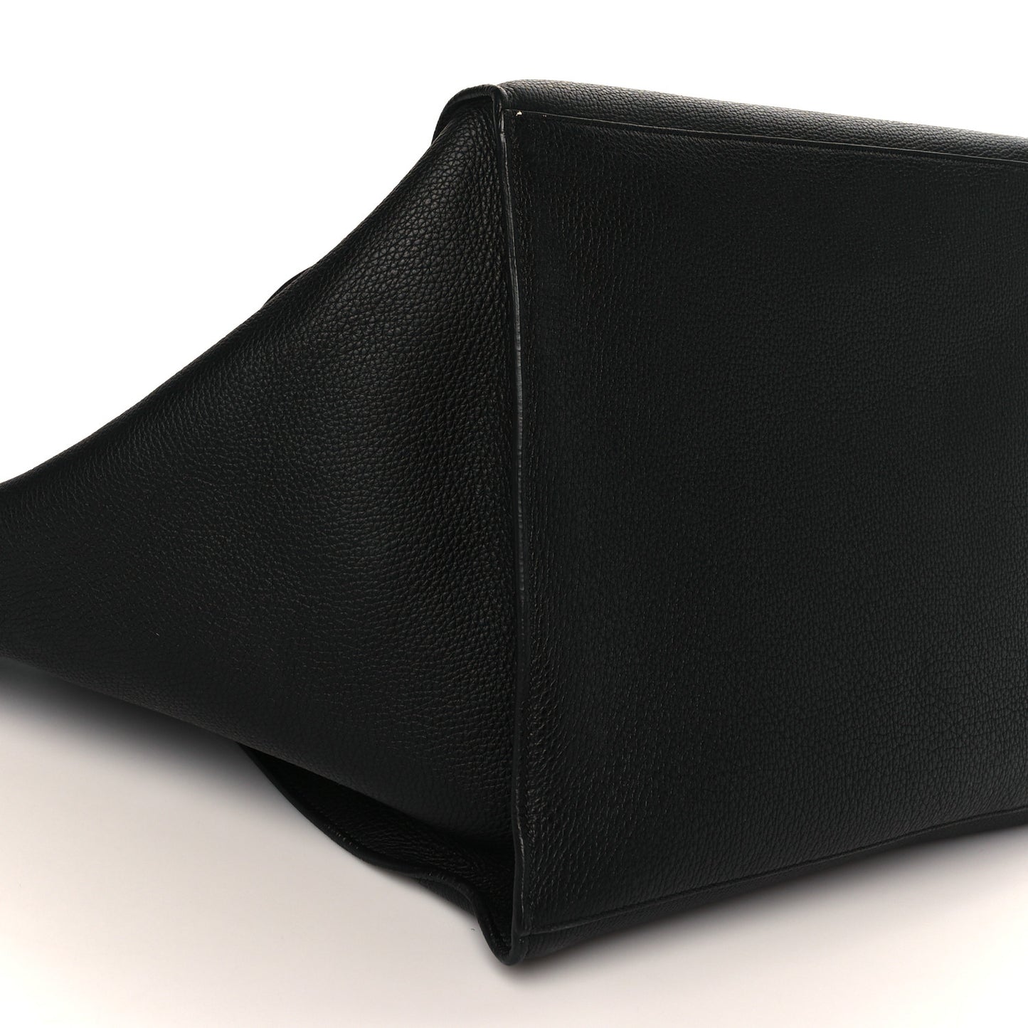 Supple Grained Calfskin Medium Big Bag Black