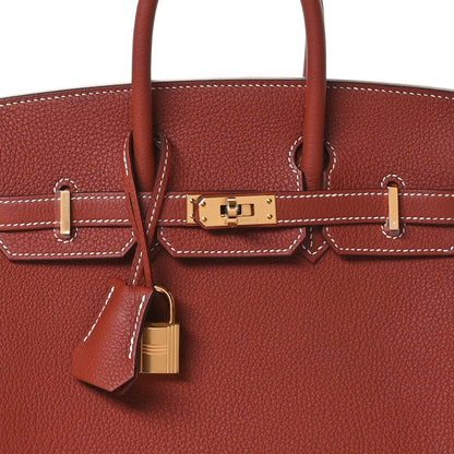 Hermes Togo Birkin 25 Sienne 8 of 11