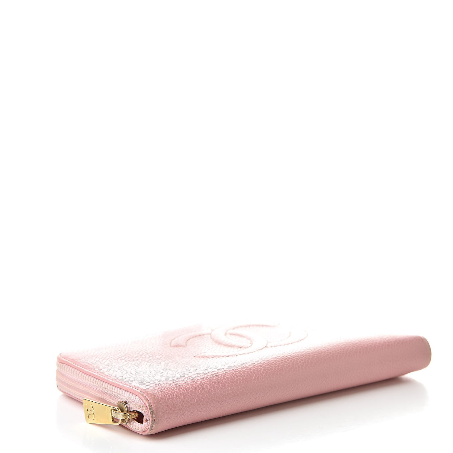 Chanel Caviar Zip Around Wallet Pink 4 of 14