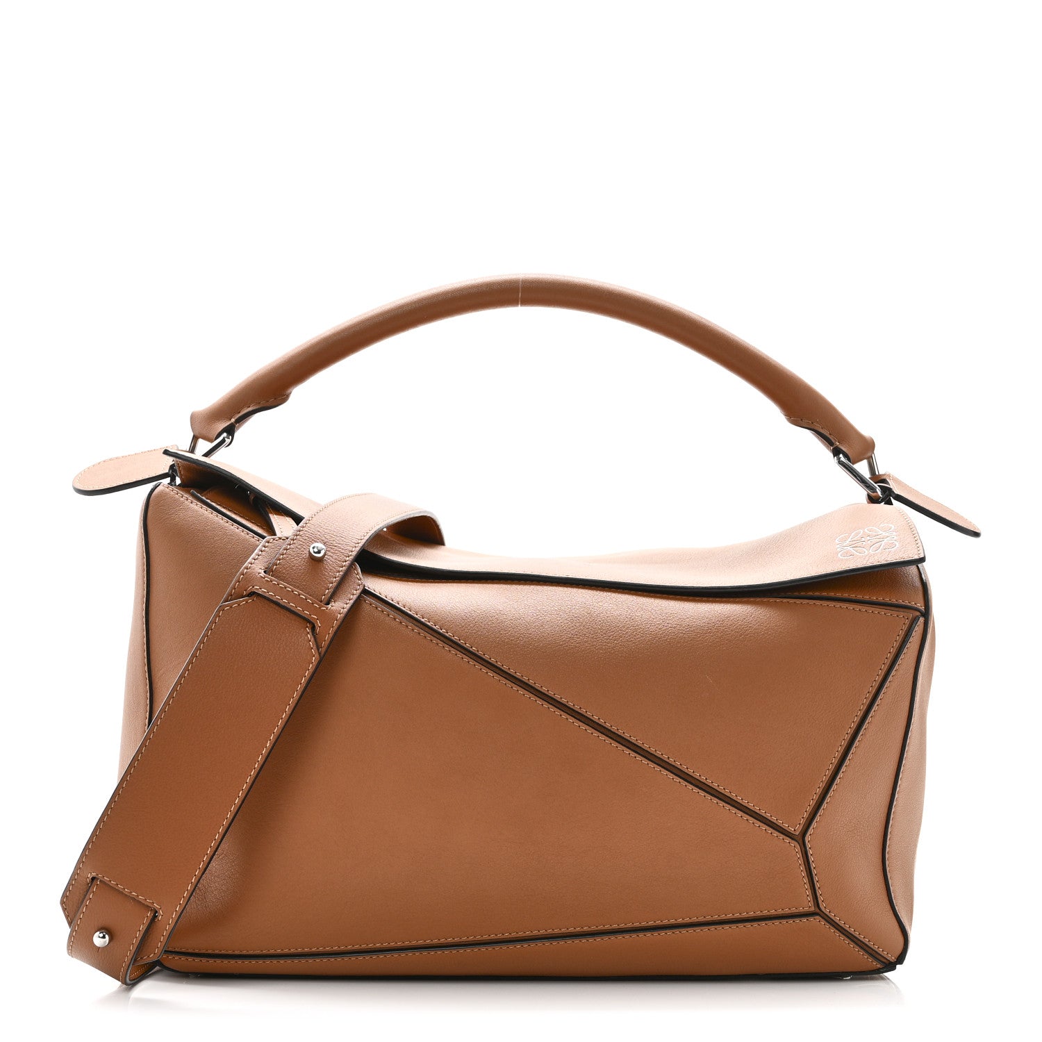 Loewe Calfskin Large Puzzle Bag Tan 1 of 9