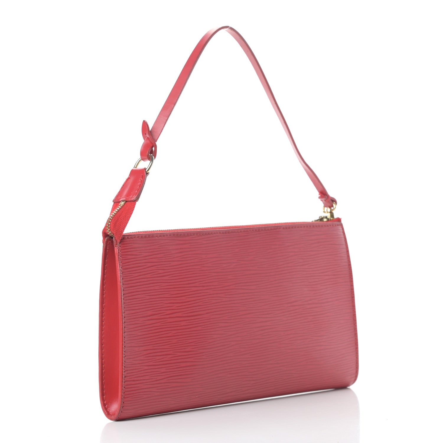 Louis Vuitton Epi Pochette Accessories 24 Castillan Red 3 of 13