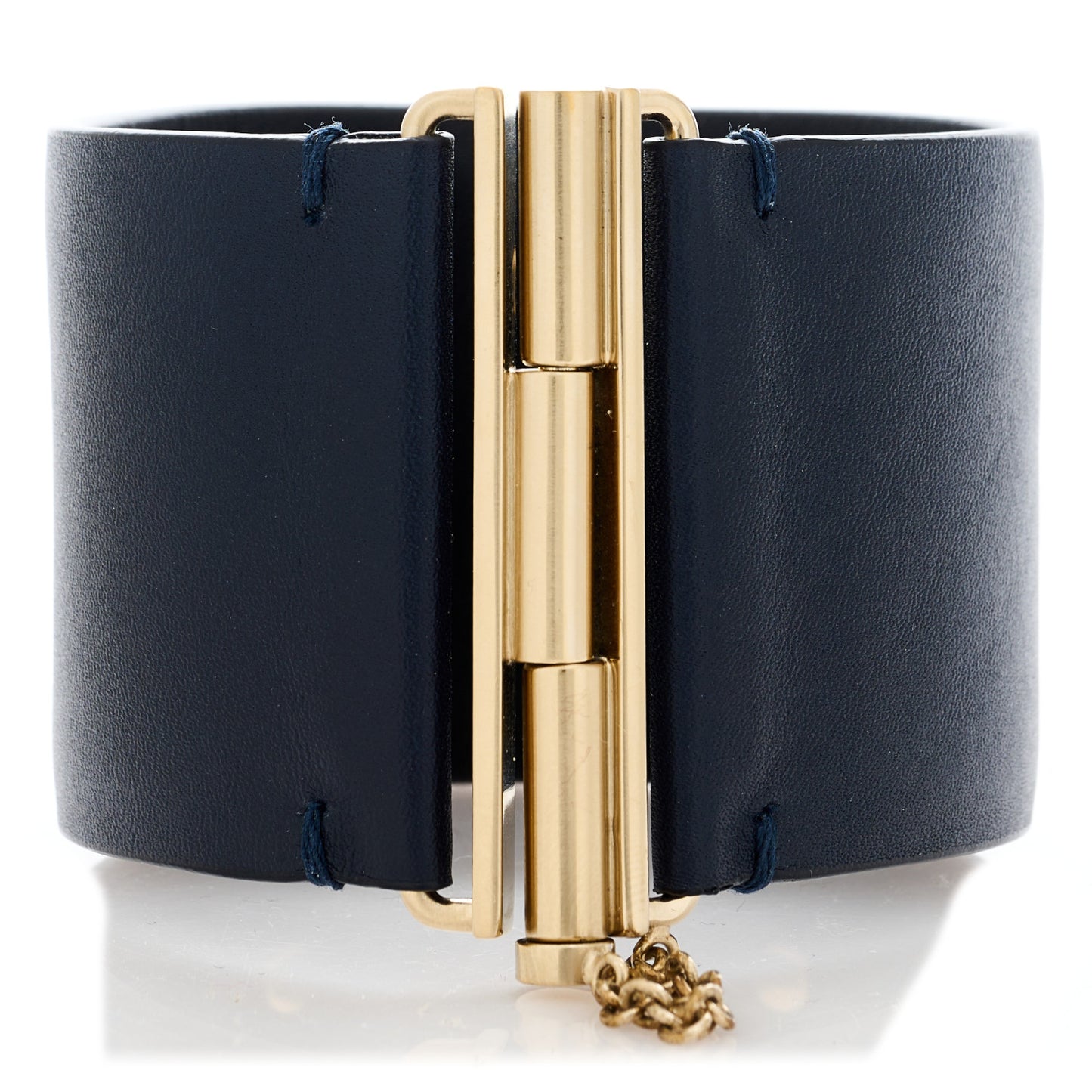 Calfskin CC Wide Cuff S Navy