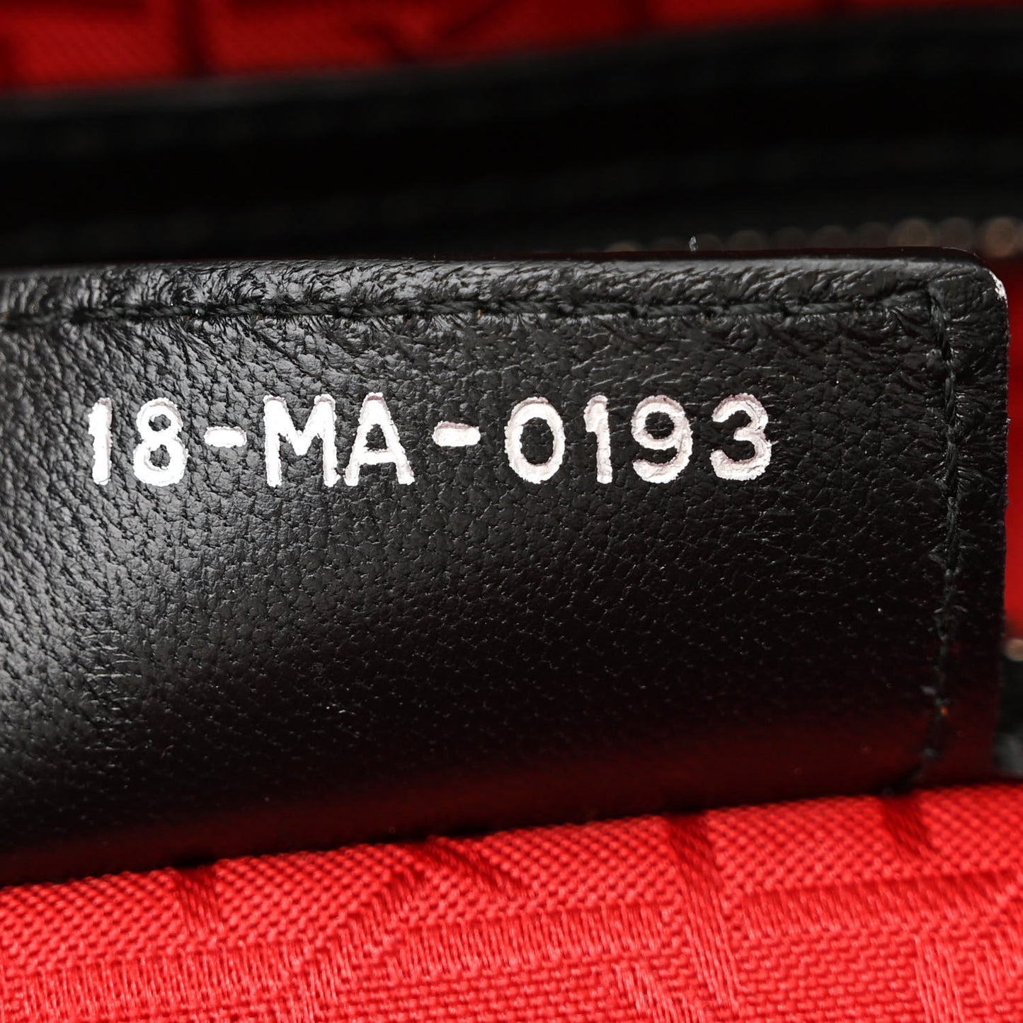 Lambskin Cannage Large Lady Dior Black