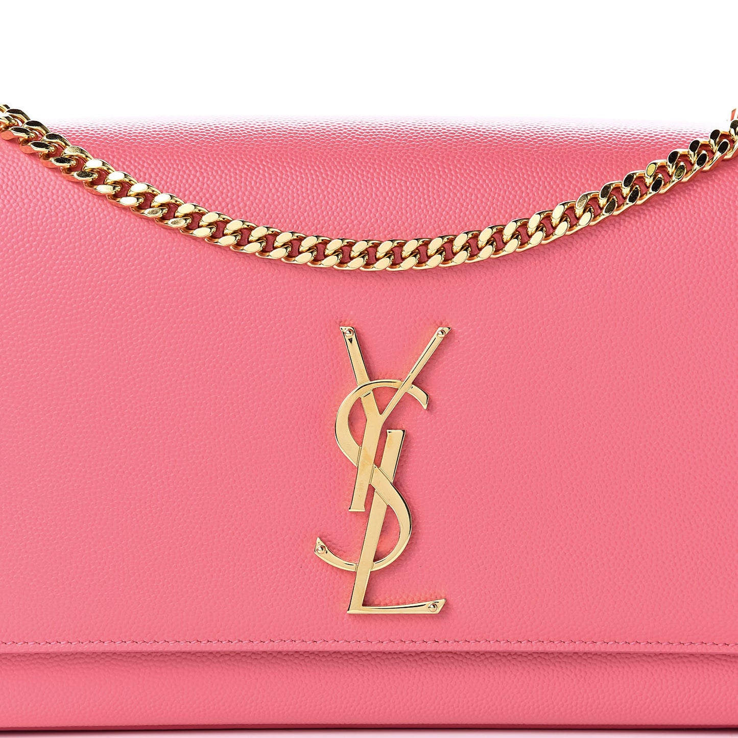 Grain De Poudre Medium Classic Monogram Kate Satchel Rose Clair