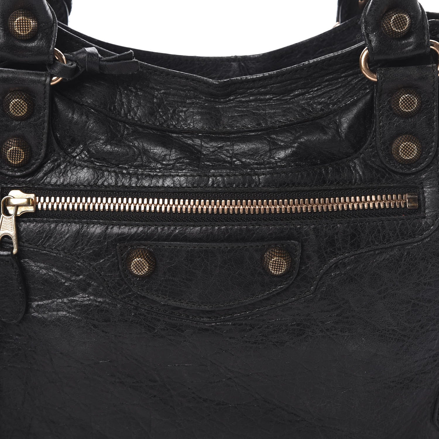 Balenciaga Agneau Giant 12 Rose Gold Hardware Town Black 8 of 14