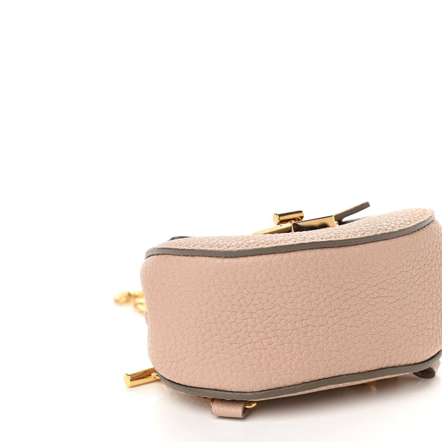 Grained Lambskin Mini Drew Crossbody Backpack Cement Pink