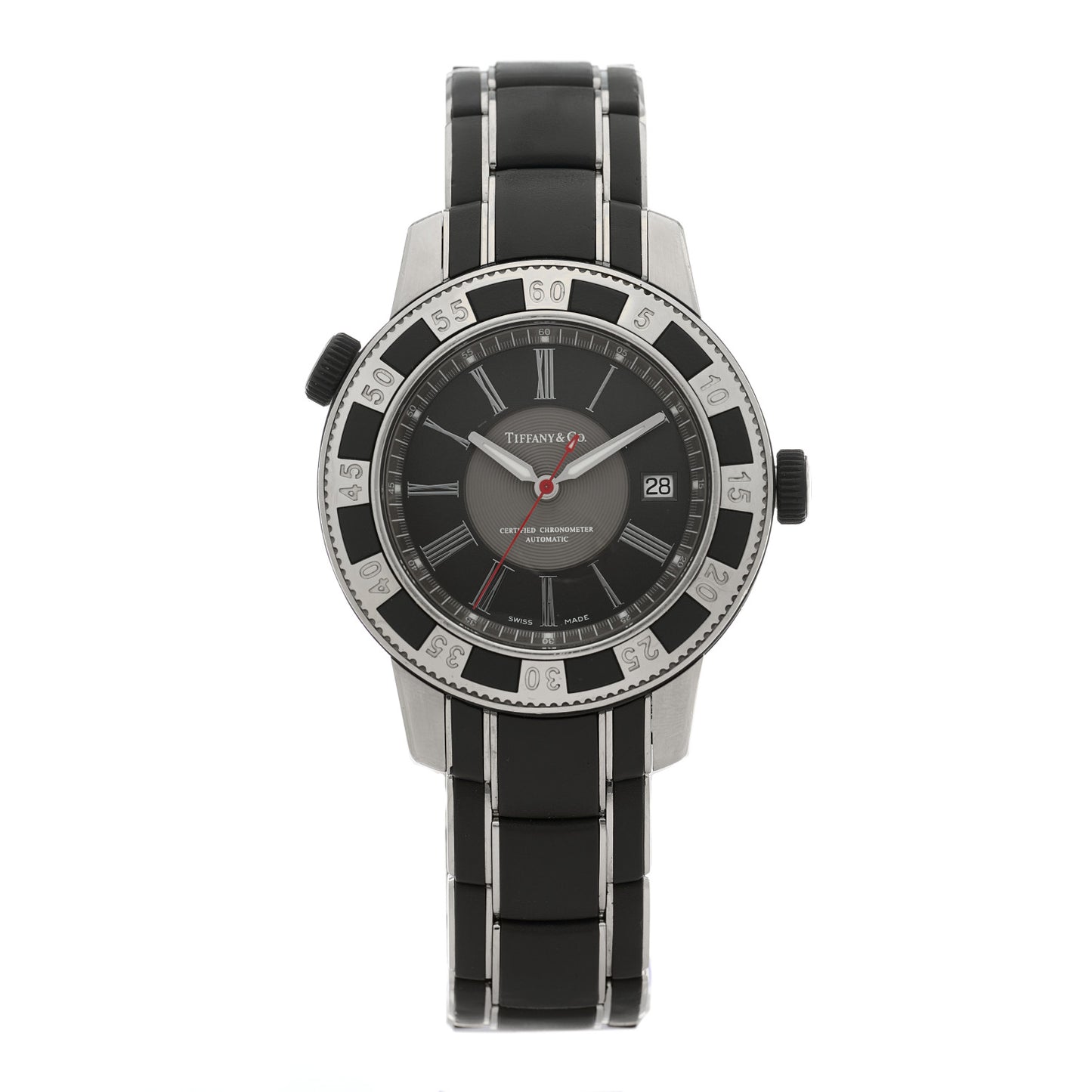 Stainless Steel Rubber 42mm Mark T-57 Quartz Watch Grey