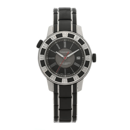 Tiffany Stainless Steel Rubber 42mm Mark T-57 Quartz Watch Grey 1 of 5