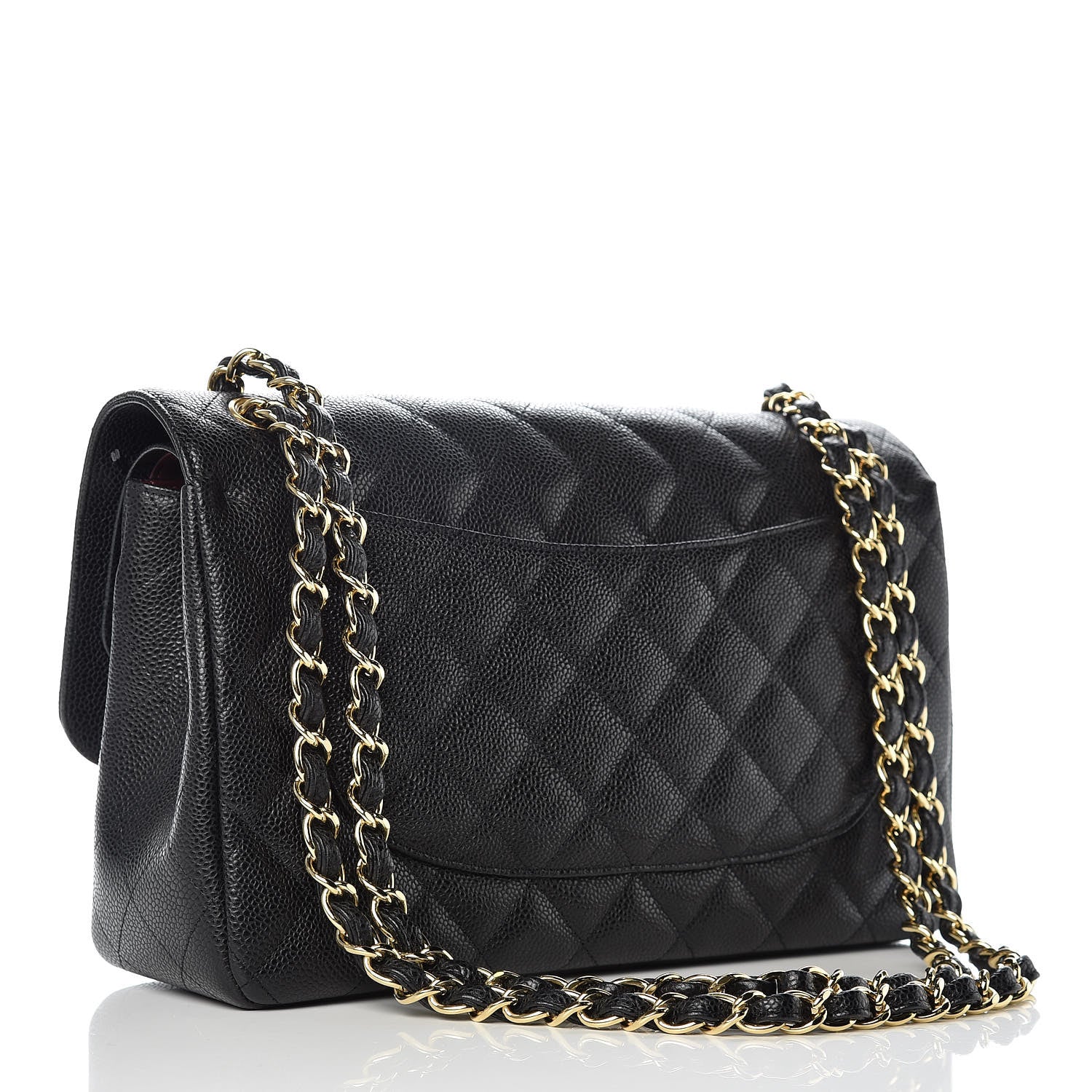 Chanel Caviar Quilted Jumbo Double Flap Black 4 of 12