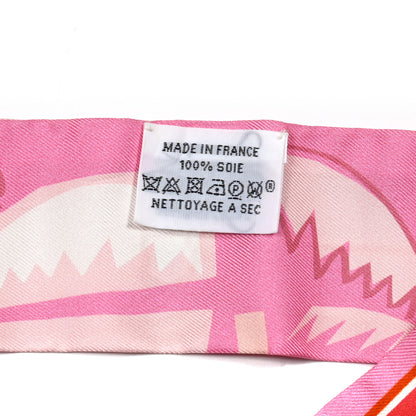 Hermes Silk Sea Surf and Fun Twilly Rose Rouge Corail 2 of 6