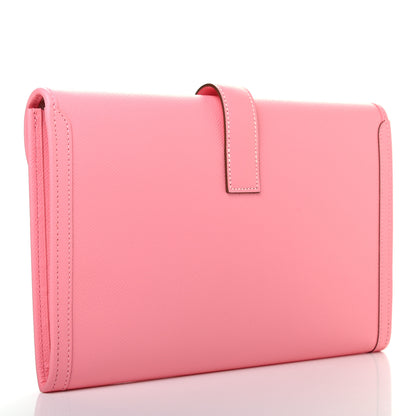 Hermes Epsom Jige PM Clutch Rose Confetti 3 of 7
