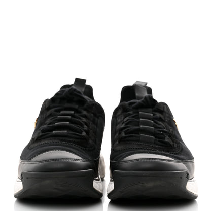 Chanel Velvet Calfskin Mixed Fibers CC Sneakers 40 Black 2 of 10