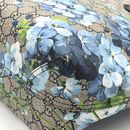 Gucci GG Supreme Monogram Blooms Medium Reversible Tote Beige Blue Navy 21 of 21