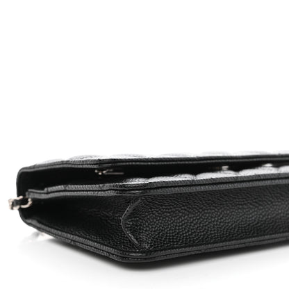 Chanel Caviar Quilted Wallet On Chain WOC Black 10 of 12
