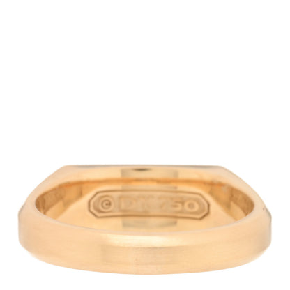 David Yurman 18K Yellow Gold Streamline Mens Signet Ring 61 9.5 3 of 5