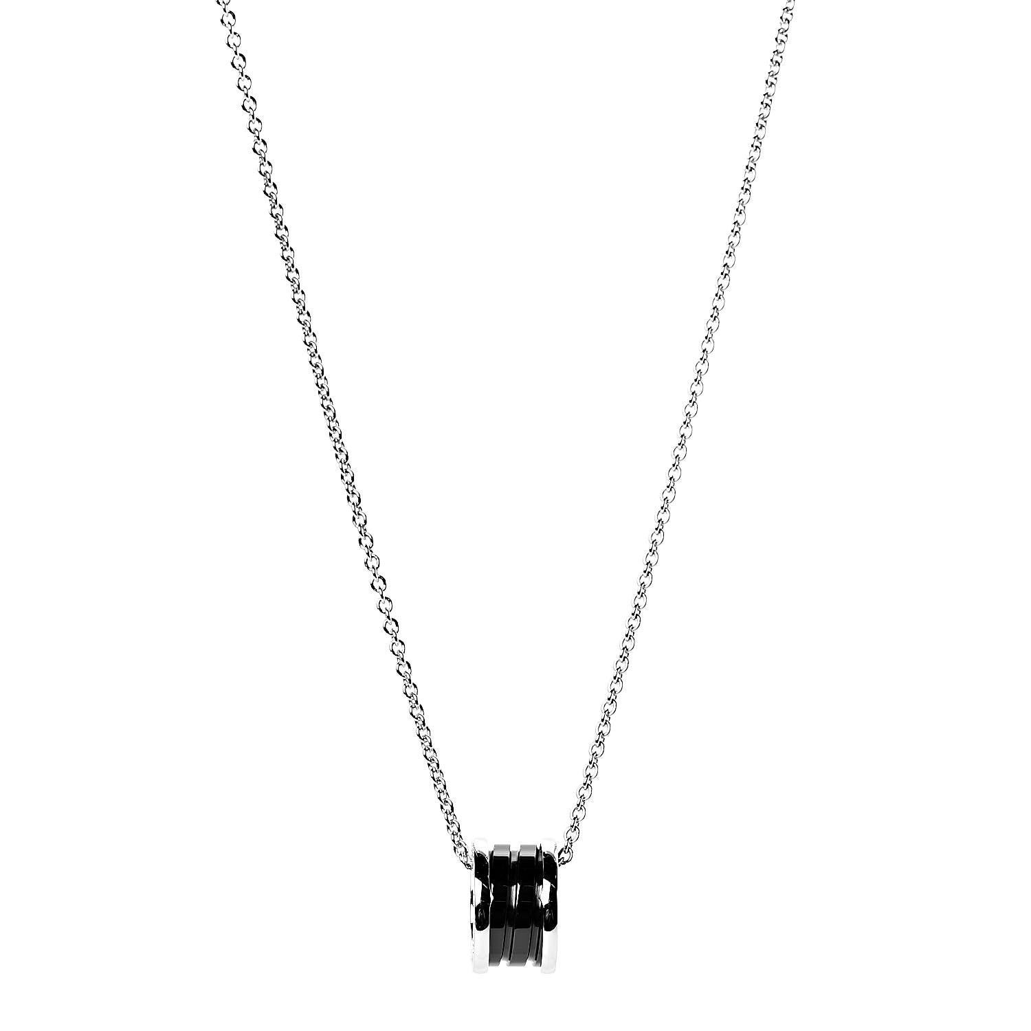 Bulgari Sterling Silver Ceramic Save The Children Pendant Necklace 1 of 6