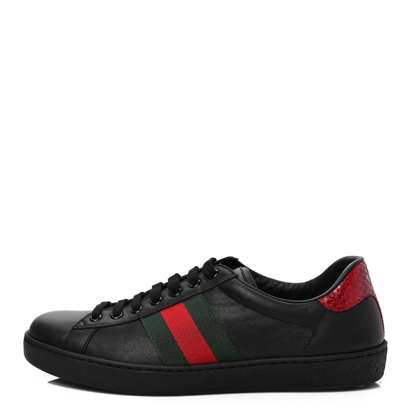 Miro Soft Calfskin Ayers Web Mens Ace Sneakers 8 Black Rosso