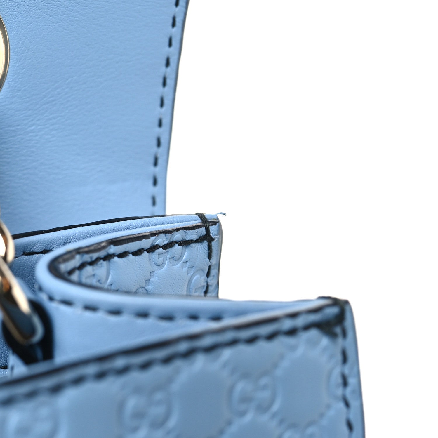 Gucci Microguccissima Medium Emily Chain Shoulder Bag Mineral Blue 12 of 12