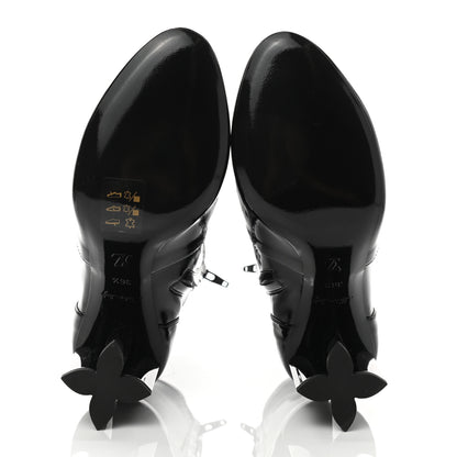 Louis Vuitton Patent Uniformes Silhouette Ankle Boots 36.5 Black 5 of 8